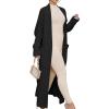 imageANRABESS Womens Long Cardigan Sweater 2025 Oversized Coat Long Sleeve Open Front Knit Maxi Outwear Fall Trendy Jacket ClothesBlack