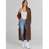 imageANRABESS Womens Long Cardigan Sweater 2025 Oversized Coat Long Sleeve Open Front Knit Maxi Outwear Fall Trendy Jacket ClothesBrown