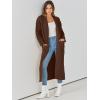 imageANRABESS Womens Long Cardigan Sweater 2025 Oversized Coat Long Sleeve Open Front Knit Maxi Outwear Fall Trendy Jacket ClothesBrown