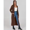 imageANRABESS Womens Long Cardigan Sweater 2025 Oversized Coat Long Sleeve Open Front Knit Maxi Outwear Fall Trendy Jacket ClothesBrown