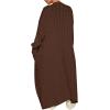 imageANRABESS Womens Long Cardigan Sweater 2025 Oversized Coat Long Sleeve Open Front Knit Maxi Outwear Fall Trendy Jacket ClothesBrown