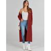 imageANRABESS Womens Long Cardigan Sweater 2025 Oversized Coat Long Sleeve Open Front Knit Maxi Outwear Fall Trendy Jacket ClothesDark Red