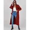 imageANRABESS Womens Long Cardigan Sweater 2025 Oversized Coat Long Sleeve Open Front Knit Maxi Outwear Fall Trendy Jacket ClothesDark Red