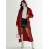 imageANRABESS Womens Long Cardigan Sweater 2025 Oversized Coat Long Sleeve Open Front Knit Maxi Outwear Fall Trendy Jacket ClothesDark Red