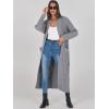 imageANRABESS Womens Long Cardigan Sweater 2025 Oversized Coat Long Sleeve Open Front Knit Maxi Outwear Fall Trendy Jacket ClothesGrey