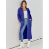 imageANRABESS Womens Long Cardigan Sweater 2025 Oversized Coat Long Sleeve Open Front Knit Maxi Outwear Fall Trendy Jacket ClothesRoyal Blue