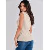 imageANRABESS Womens Summer Sleeveless Tops Casual Mock Neck Loose Fit Knit Lightweight Sweater Pullover TopApricot