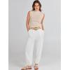 imageANRABESS Womens Summer Sleeveless Tops Casual Mock Neck Loose Fit Knit Lightweight Sweater Pullover TopApricot