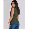 imageANRABESS Womens Summer Sleeveless Tops Casual Mock Neck Loose Fit Knit Lightweight Sweater Pullover TopArmy Green