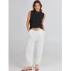 imageANRABESS Womens Summer Sleeveless Tops Casual Mock Neck Loose Fit Knit Lightweight Sweater Pullover TopBlack
