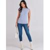imageANRABESS Womens Summer Sleeveless Tops Casual Mock Neck Loose Fit Knit Lightweight Sweater Pullover TopBlue