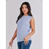 imageANRABESS Womens Summer Sleeveless Tops Casual Mock Neck Loose Fit Knit Lightweight Sweater Pullover TopBlue