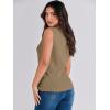 imageANRABESS Womens Summer Sleeveless Tops Casual Mock Neck Loose Fit Knit Lightweight Sweater Pullover TopCamel