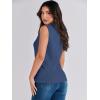 imageANRABESS Womens Summer Sleeveless Tops Casual Mock Neck Loose Fit Knit Lightweight Sweater Pullover TopDeep Blue
