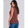 imageANRABESS Womens Summer Sleeveless Tops Casual Mock Neck Loose Fit Knit Lightweight Sweater Pullover TopMaroon