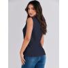 imageANRABESS Womens Summer Sleeveless Tops Casual Mock Neck Loose Fit Knit Lightweight Sweater Pullover TopNavy Blue