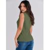 imageANRABESS Womens Summer Sleeveless Tops Casual Mock Neck Loose Fit Knit Lightweight Sweater Pullover TopOlive