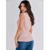imageANRABESS Womens Summer Sleeveless Tops Casual Mock Neck Loose Fit Knit Lightweight Sweater Pullover TopPink