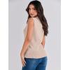 imageANRABESS Womens Summer Sleeveless Tops Casual Mock Neck Loose Fit Knit Lightweight Sweater Pullover TopRed Apricot