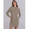 imageANRABESS Womens Sweatshirt Dress Long Sleeve Hoodies Mini Dresses Fleece Casual Hoodie with Pockets 2024 Fall FashionBeige