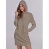 imageANRABESS Womens Sweatshirt Dress Long Sleeve Hoodies Mini Dresses Fleece Casual Hoodie with Pockets 2024 Fall FashionBeige
