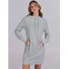 imageANRABESS Womens Sweatshirt Dress Long Sleeve Hoodies Mini Dresses Fleece Casual Hoodie with Pockets 2024 Fall FashionGrey