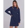 imageANRABESS Womens Sweatshirt Dress Long Sleeve Hoodies Mini Dresses Fleece Casual Hoodie with Pockets 2024 Fall FashionNavy Blue