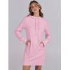 imageANRABESS Womens Sweatshirt Dress Long Sleeve Hoodies Mini Dresses Fleece Casual Hoodie with Pockets 2024 Fall FashionPink