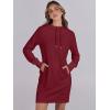 imageANRABESS Womens Sweatshirt Dress Long Sleeve Hoodies Mini Dresses Fleece Casual Hoodie with Pockets 2024 Fall FashionRed