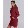 imageANRABESS Womens Sweatshirt Dress Long Sleeve Hoodies Mini Dresses Fleece Casual Hoodie with Pockets 2024 Fall FashionRed