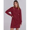 imageANRABESS Womens Sweatshirt Dress Long Sleeve Hoodies Mini Dresses Fleece Casual Hoodie with Pockets 2024 Fall FashionRed