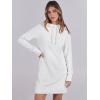 imageANRABESS Womens Sweatshirt Dress Long Sleeve Hoodies Mini Dresses Fleece Casual Hoodie with Pockets 2024 Fall FashionWhite