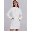 imageANRABESS Womens Sweatshirt Dress Long Sleeve Hoodies Mini Dresses Fleece Casual Hoodie with Pockets 2024 Fall FashionWhite