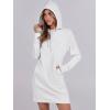 imageANRABESS Womens Sweatshirt Dress Long Sleeve Hoodies Mini Dresses Fleece Casual Hoodie with Pockets 2024 Fall FashionWhite
