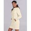 imageANRABESS Womens Sweatshirt Dress Long Sleeve Hoodies Mini Dresses Fleece Casual Hoodie with Pockets 2024 Fall FashionYellow