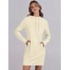 imageANRABESS Womens Sweatshirt Dress Long Sleeve Hoodies Mini Dresses Fleece Casual Hoodie with Pockets 2024 Fall FashionYellow