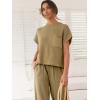 imageANRABESS Womens Two Piece Outfits Knit Sweater Vest Crop Top Pants Lounge Matching Tracksuit Sweatsuit Travel Clothes SetsBrown