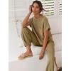 imageANRABESS Womens Two Piece Outfits Knit Sweater Vest Crop Top Pants Lounge Matching Tracksuit Sweatsuit Travel Clothes SetsBrown