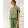imageANRABESS Womens Two Piece Outfits Knit Sweater Vest Crop Top Pants Lounge Matching Tracksuit Sweatsuit Travel Clothes SetsGrass