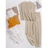 imageANRABESS Womens Two Piece Outfits Knit Sweater Vest Crop Top Pants Lounge Matching Tracksuit Sweatsuit Travel Clothes SetsKhaki