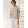 imageANRABESS Womens Two Piece Outfits Knit Sweater Vest Crop Top Pants Lounge Matching Tracksuit Sweatsuit Travel Clothes SetsKhaki White