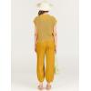 imageANRABESS Womens Two Piece Outfits Knit Sweater Vest Crop Top Pants Lounge Matching Tracksuit Sweatsuit Travel Clothes SetsYellow