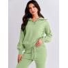 imageANRABESS Womens Two Piece Outfits Sweater Sets Long Sleeve Zip Up Knit Pullover Jogger Pants Tracksuit 2024 Fall Lounge SetsMint