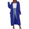 imageANRABESS Womens Long Cardigan Sweater 2025 Oversized Coat Long Sleeve Open Front Knit Maxi Outwear Fall Trendy Jacket ClothesRoyal Blue