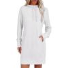 imageANRABESS Womens Sweatshirt Dress Long Sleeve Hoodies Mini Dresses Fleece Casual Hoodie with Pockets 2024 Fall FashionWhite