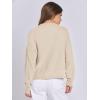 imageANRABESS Women Knit Cardigans Sweater Open Front Button Down Long Sleeve Cropped Lady Jacket Outwear 2025 Spring OutfitsBegie