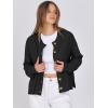 imageANRABESS Women Knit Cardigans Sweater Open Front Button Down Long Sleeve Cropped Lady Jacket Outwear 2025 Spring OutfitsBlack
