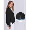 imageANRABESS Women Knit Cardigans Sweater Open Front Button Down Long Sleeve Cropped Lady Jacket Outwear 2025 Spring OutfitsBlack