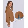 imageANRABESS Women Knit Cardigans Sweater Open Front Button Down Long Sleeve Cropped Lady Jacket Outwear 2025 Spring OutfitsBrown
