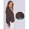 imageANRABESS Women Knit Cardigans Sweater Open Front Button Down Long Sleeve Cropped Lady Jacket Outwear 2025 Spring OutfitsCoffee